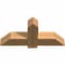 Ekena Millwork Eugene Smooth Timber Gable Bracket, Western Red Cedar, 36"W x 16"H x 5 1/2"D x 5 1/2"F, 11/12 Pitch GBW036X16X0606EUG00SWR - alternate 2